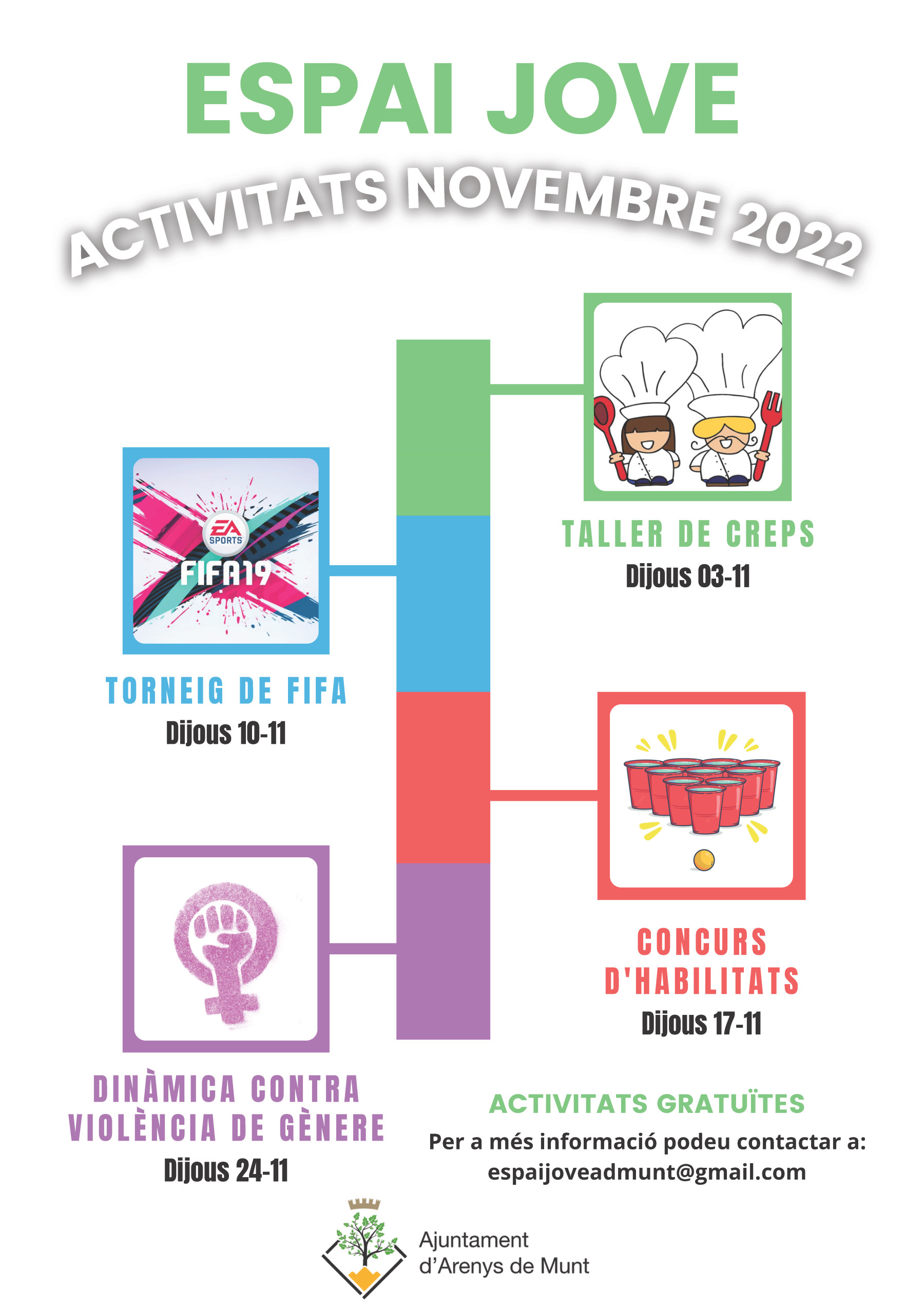 Activitats Espai Jove novembre 2022