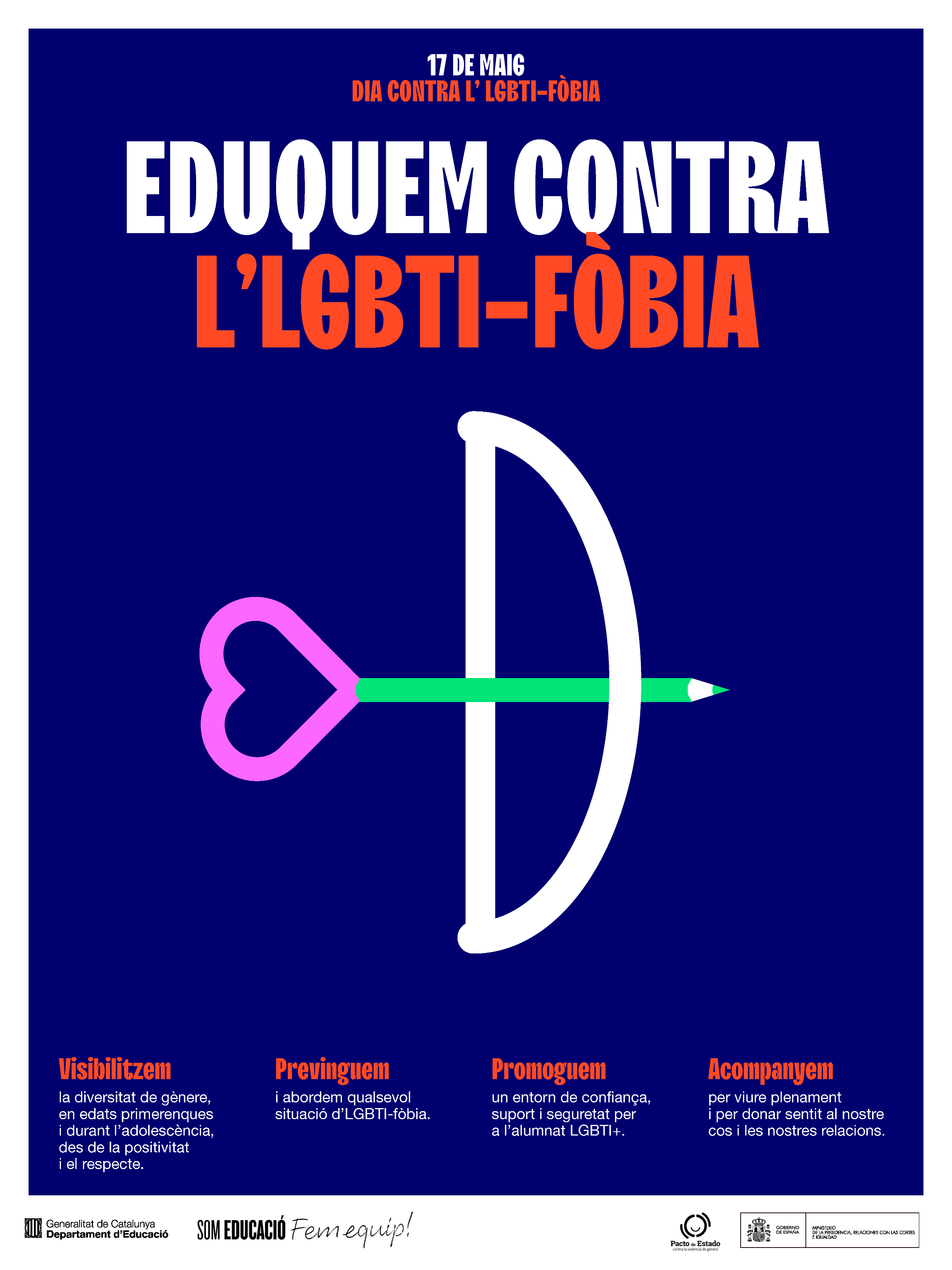 Cartell Dia contra l'LGBTI-fòbia 17 de maig