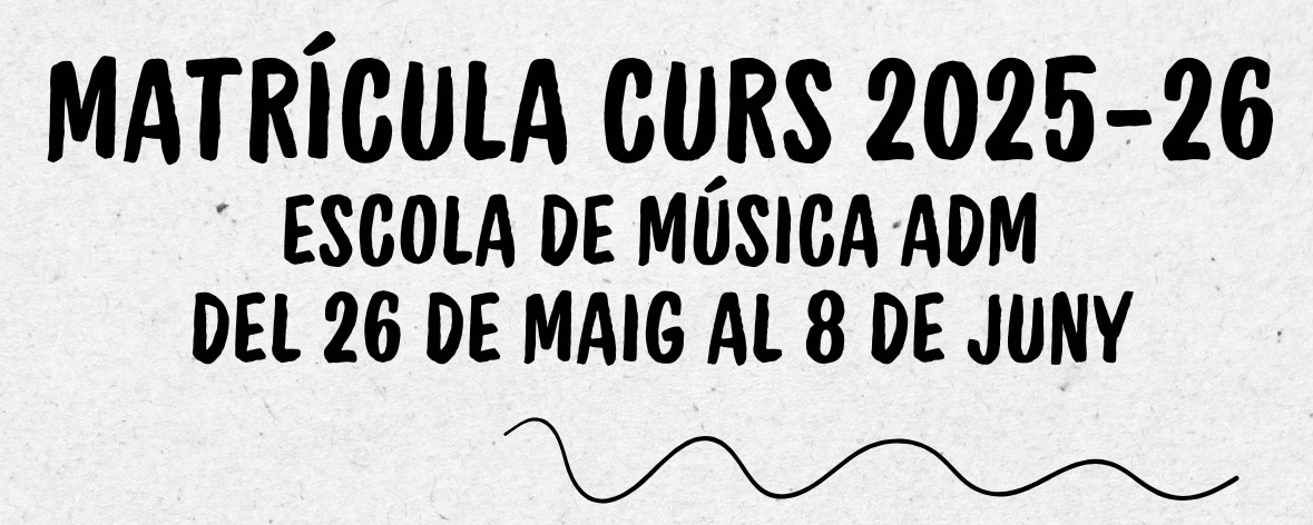 Matriculació a l'Escola de Música
