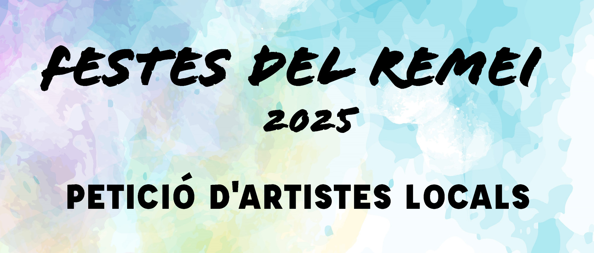 Petició d'artistes locals per a les Festes del Remei 2025