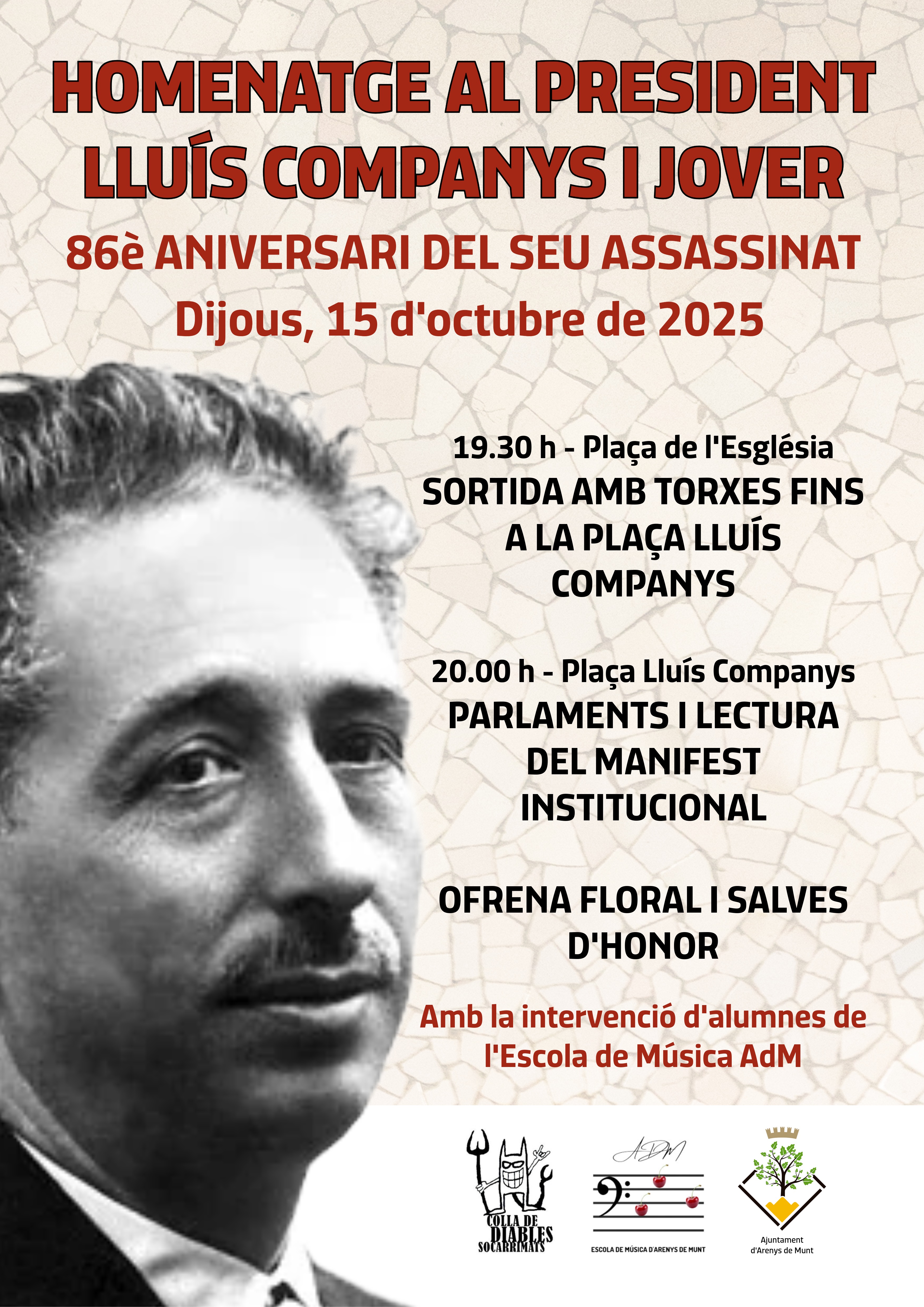 Homenatge Llu&iacute;s Companys i Jover