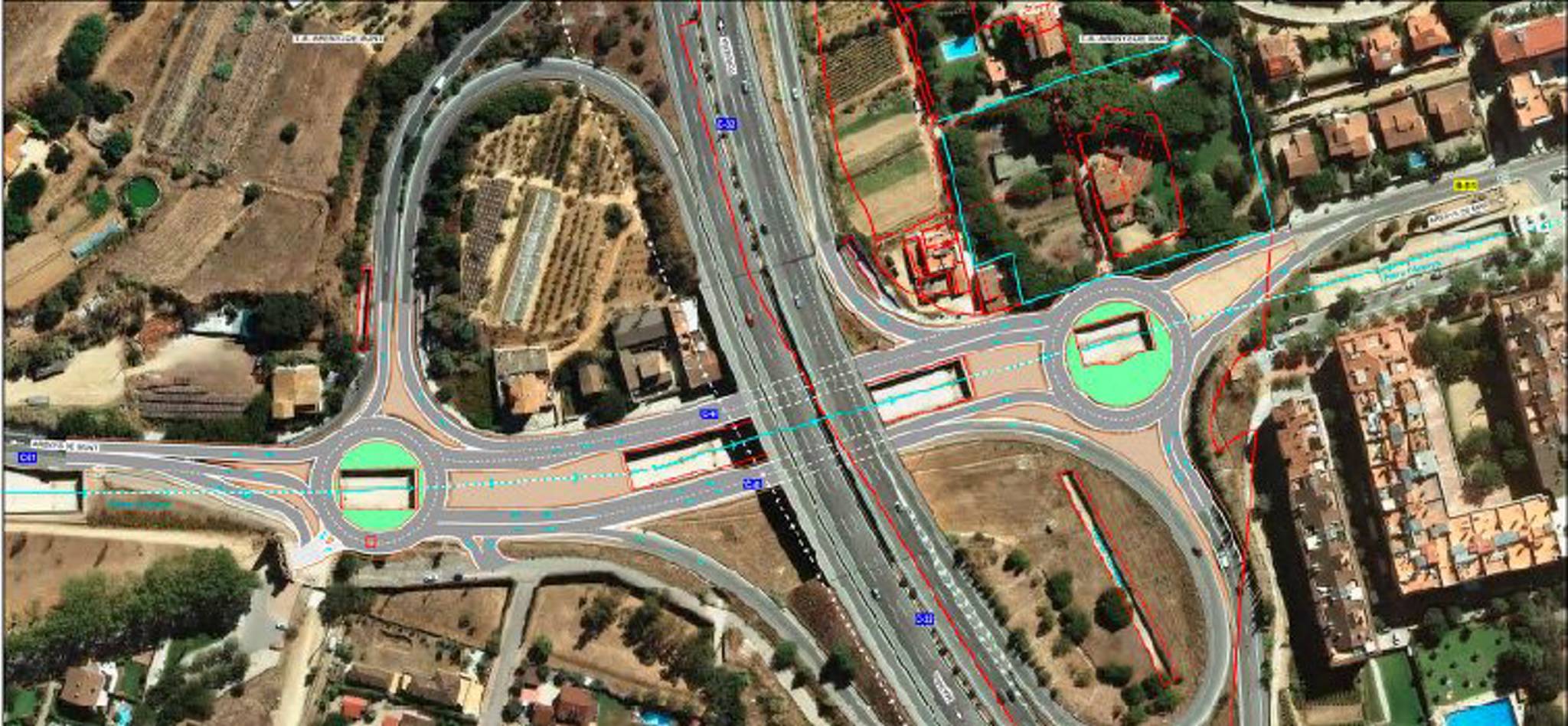 La Generalitat licita el projecte per dissenyar les dues rotondes al nus de l'autopista