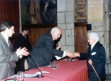Francesca Mora i Bigorra al Palau de la Generalitat 1999